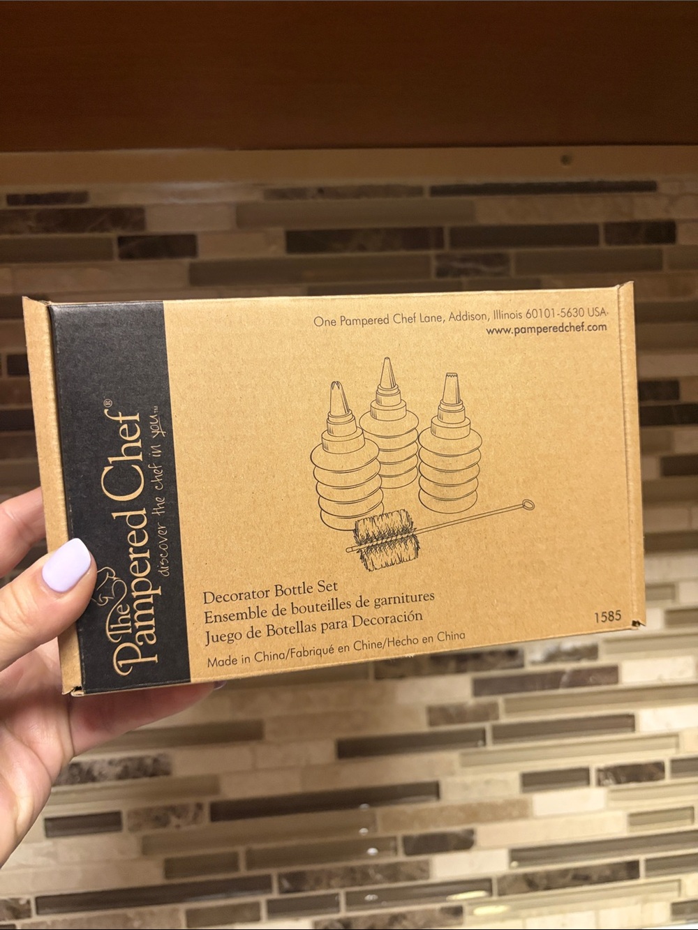 The Pampered Chef Decorator Bottle Set NWT